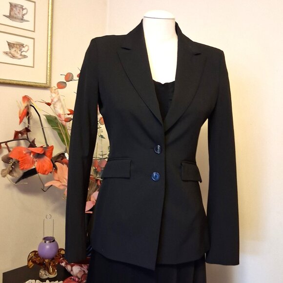 NWOT MEXX Women's High Quality Soft Fabric Black Lined Blazer Jacket Size 38 - Picture 2 of 12
